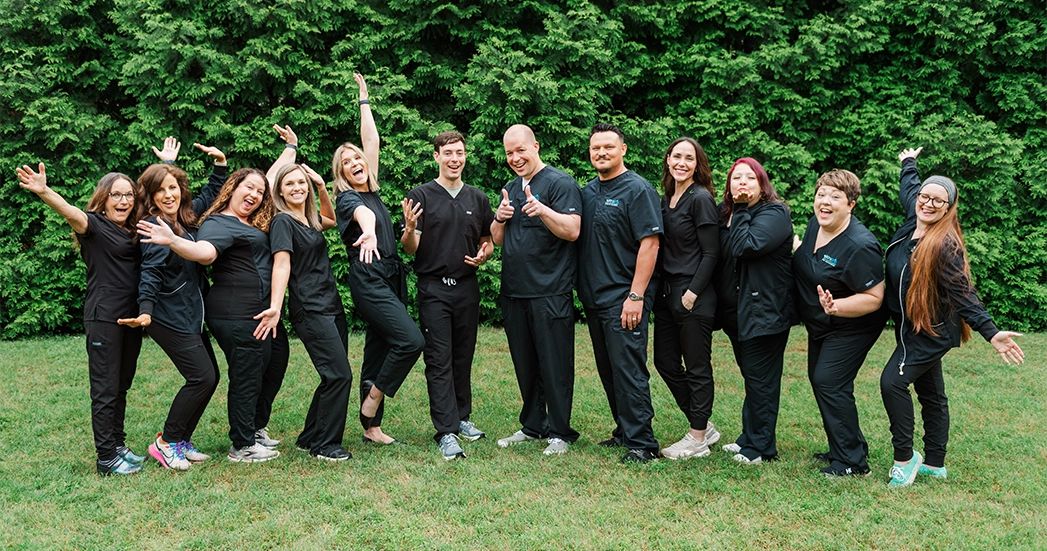 The ProGrin Woodruff dental team having fun together