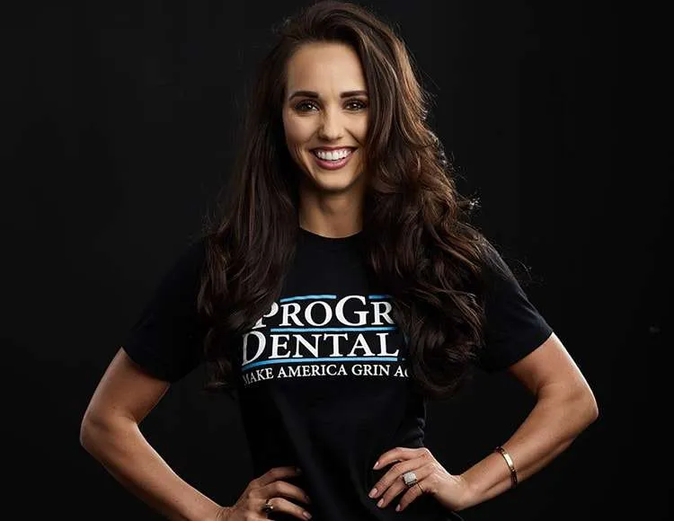 Woman smiling confidently
