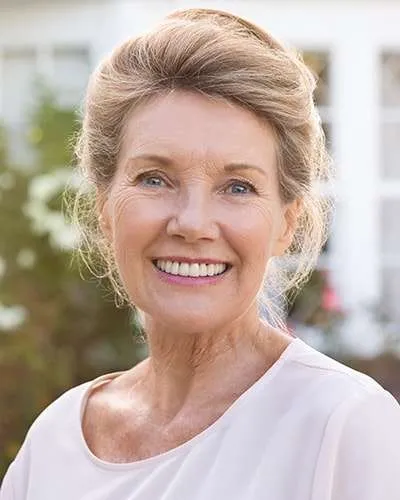 Woman smiling