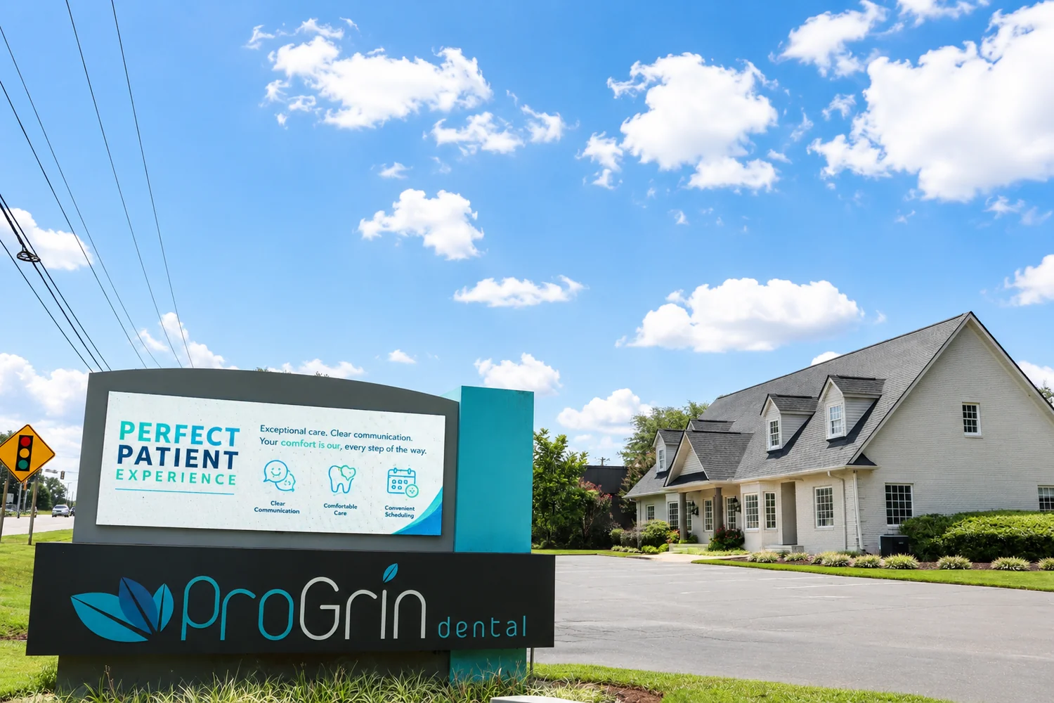Outside ProGrin Dental of Powdersville on Anderson Road